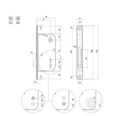 B.ONE CROMO LUC.PORTE BAGNO S911 Q6/8