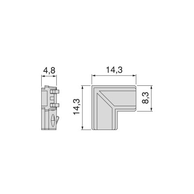 CONNETTORE ANGOLO 90°