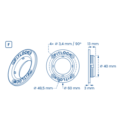 FITLOCK Ø60 FEMMINA