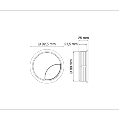 PASSACAVI PLST Ø80 BIANCO | Hammer SRL