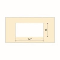 PASSACAVO QUADRUM NERO OPACO 160X80MM