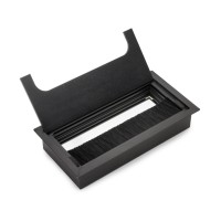 PASSACAVO QUADRUM NERO OPACO 160X80MM