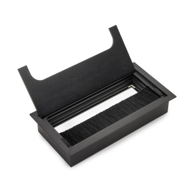 PASSACAVO QUADRUM NERO OPACO 160X80MM