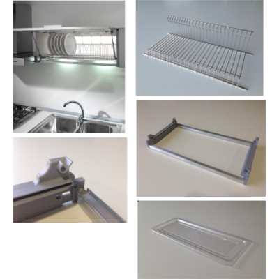SCOLAPIATTI IN FILO INOX UNICO MOD.600MM