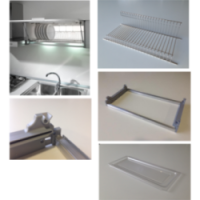 SCOLAPIATTI IN FILO INOX UNICO MOD.900MM