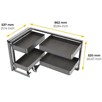 HARMONY CORNER SX GR.ANTRAC. 52X106.8X53.7CM