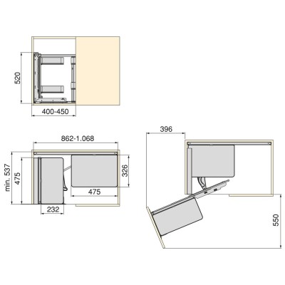 HARMONY CORNER SX GR.ANTRAC. 52X106.8X53.7CM
