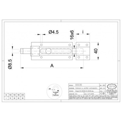 CATENACCIO C/PORTALUCCH ZNB 180MM