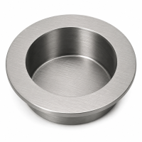 MANIGLIA INC.TONDA NIKEL SAT. Ø30X12MM