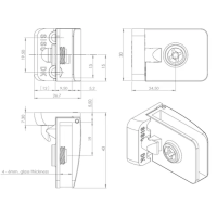 CP CERN.ANTA VETRO SQUARE NERA 30X43MM SP4/6