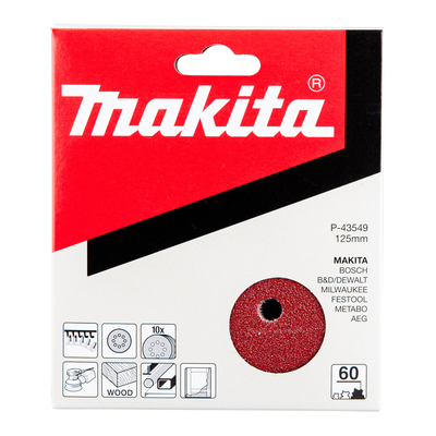 DISCO VEL.8F MAKITA Ø125 10PZ GR.80