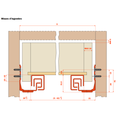 Guida Futura Push 500 E.t. Salice | Hammer Forniture
