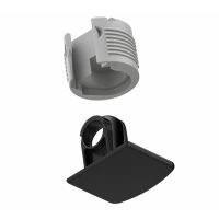 Giunto Interparete Block Nero Ø18 SP19 Permo | Hammer Forniture